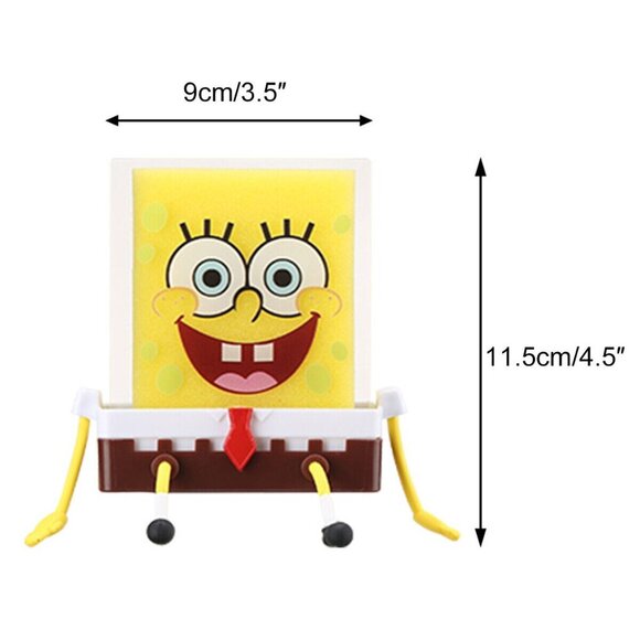 Sponge Bob Sponge Holder With Sponge Bob Graphic Sponge and Plastic Plate NEW! - Picture 7 of 10